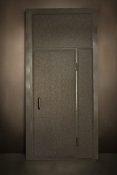 Однопольная дверь с отделкой винилискожей 03