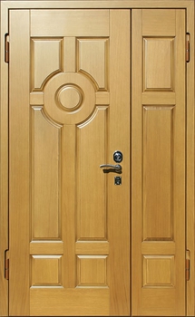 Полуторная дверь с отделкой МДФ 29