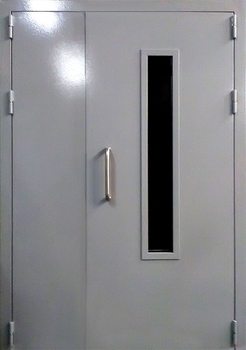 Полуторная дверь с порошковым напылением 42