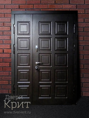 Тамбурная дверь с фрезерованным МДФ