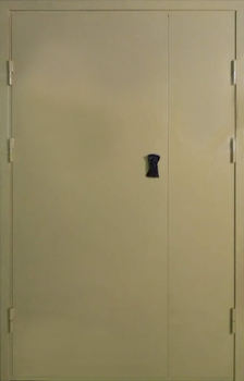 Полуторная дверь с покрасом нитроэмалью 04