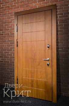 Однопольная дверь с отделкой МДФ 37
