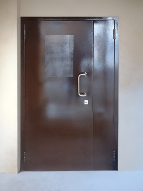 Дверь с армированным стеклом