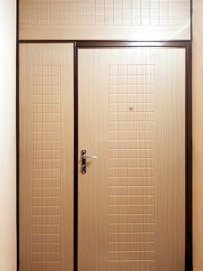 Дверь с фрезерованным МДФ