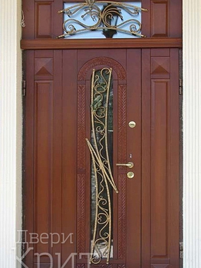 Дверь с художественной ковкой