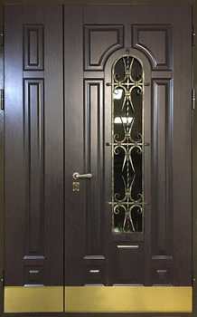 Полуторная дверь с отделкой МДФ 79