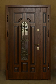Полуторная дверь с отделкой МДФ 84