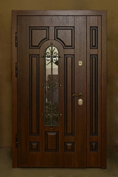 Полуторная дверь с отделкой МДФ 84