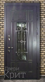 Однопольная дверь с отделкой МДФ 64