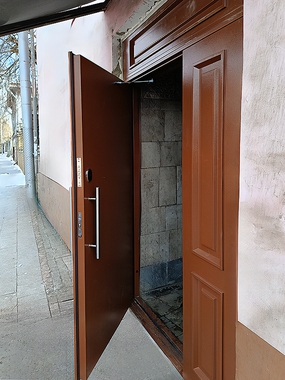 Дверь с металлофиленкой