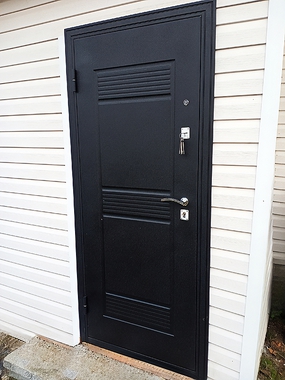 Дверь с рисунком на металле