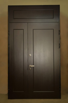Двупольная дверь с отделкой МДФ 16