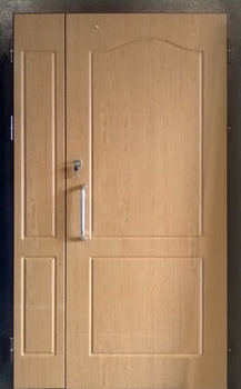 Полуторная дверь с отделкой МДФ 06