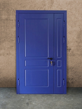Полуторная дверь с отделкой МДФ 12