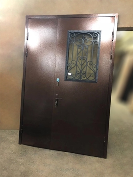 Двупольная дверь с порошковым напылением 45