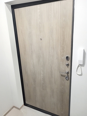 Квартирная входная дверь, вид изнутри