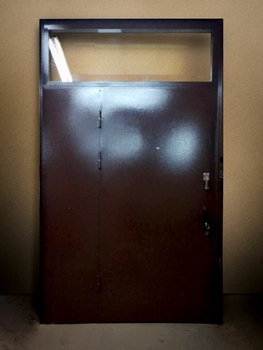 Однопольная дверь с порошковым напылением 121