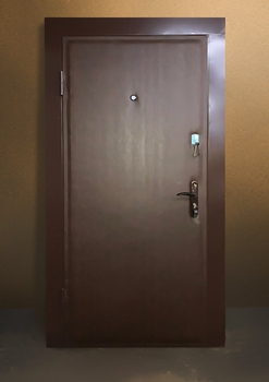 Однопольная дверь с отделкой винилискожей 10