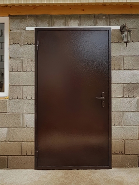 Однопольная дверь с порошковым покрытием