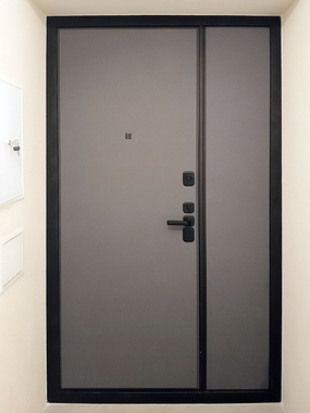 Полуторная дверь с МДФ