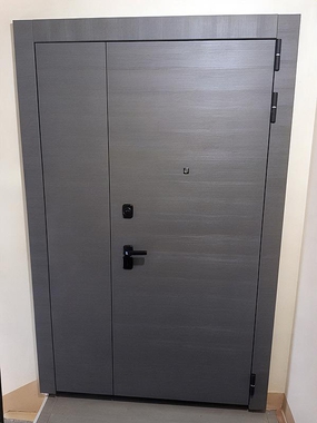 Полуторная дверь с МДФ