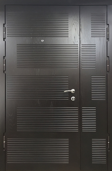Полуторная дверь с отделкой МДФ 102
