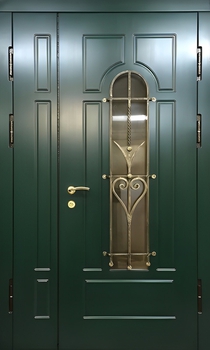 Полуторная дверь с отделкой МДФ 105