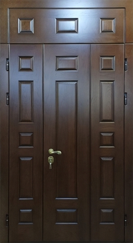 Полуторная дверь с отделкой МДФ 106
