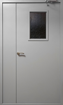 Полуторная дверь с покрасом нитроэмалью 29