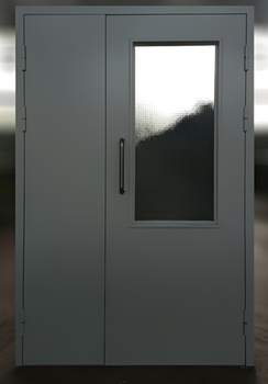 Двупольная дверь с порошковым напылением 143