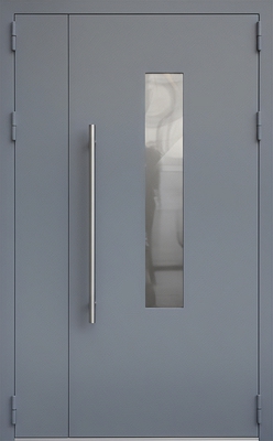 Полуторная дверь с порошковым напылением 219