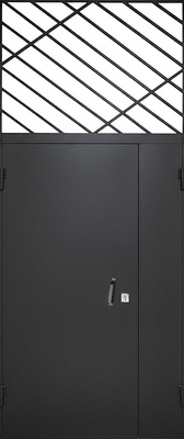 Полуторная дверь с порошковым напылением 225