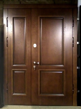 Полуторная МДФ дверь в тамбур