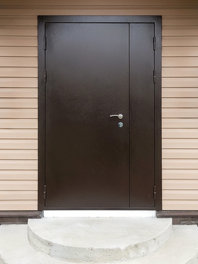 Полуторная порошковая дверь