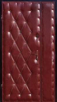 Однопольная дверь с отделкой винилискожей 12