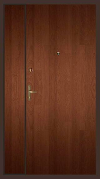Однопольная дверь с отделкой ламинатом 04