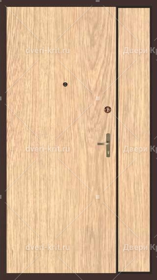 Dver S Glazkom Bokovoj Vstavkoj I Otdelkoj Laminatom 07