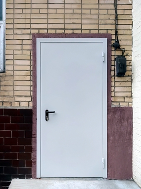 Серая однопольная дверь EI 60