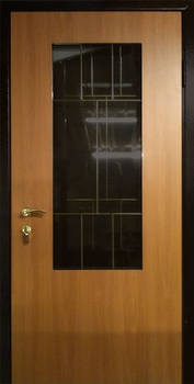 Однопольная дверь с отделкой ламинатом 06