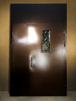 Полуторная дверь с порошковым напылением 88