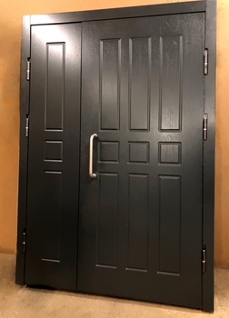 Полуторная дверь с отделкой МДФ 89