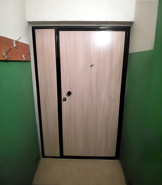 Тамбурная дверь с ламинатом внутри