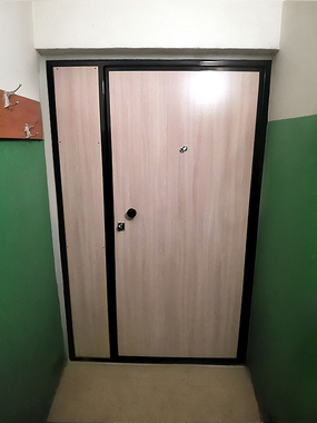Тамбурная дверь с ламинатом внутри