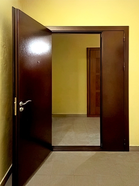 Тамбурная дверь с порошковым покрытием