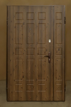 Полуторная дверь с отделкой МДФ 91
