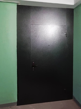 Однопольная дверь с порошковым напылением 106