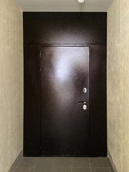 Однопольная дверь с порошковым напылением 107