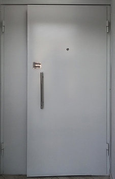 Полуторная дверь с покрасом нитроэмалью 03