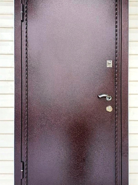 Утепленная дверь с ковкой