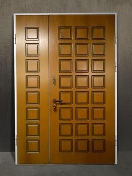 Полуторная дверь с отделкой МДФ 30